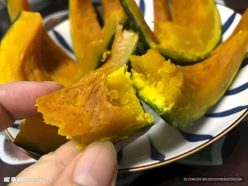 南瓜切块