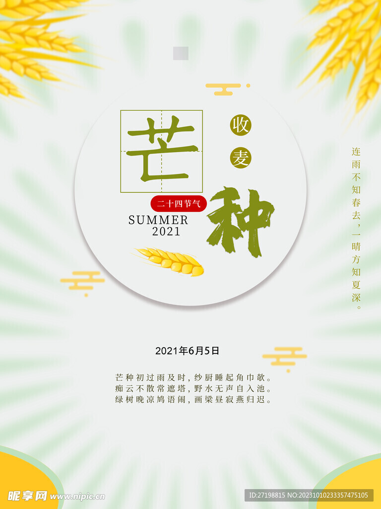 芒种海报