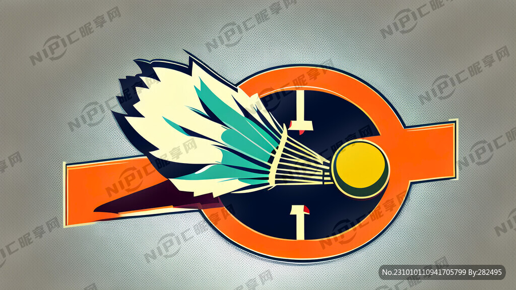 羽毛球运动标识