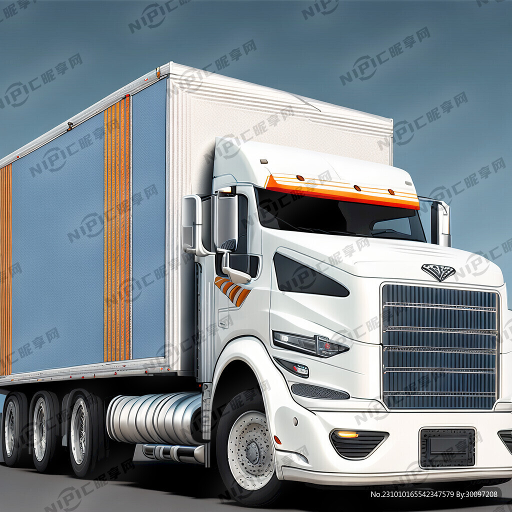 9米长卡车车箱外观图案