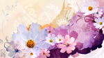 紫色花卉壁纸