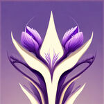 紫色花平面图异形