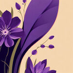 紫色花平面图