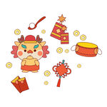 龙年新年元素