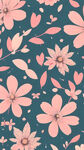 小碎花，清新，壁纸，粉