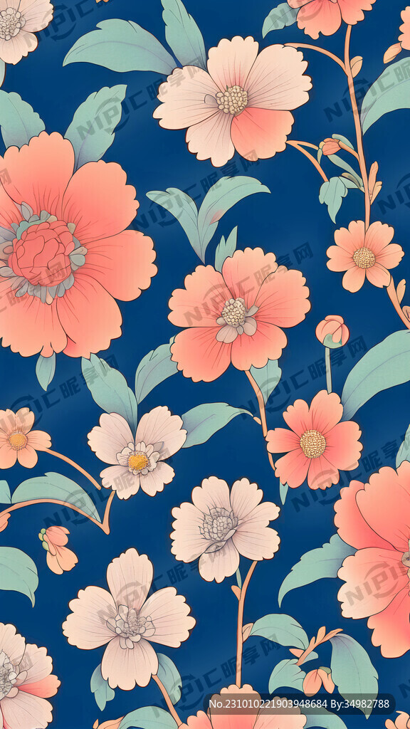 布纹 碎花 淡雅 卡通宫崎骏