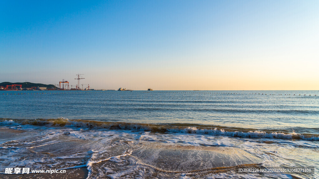 山东威海东浦湾大海