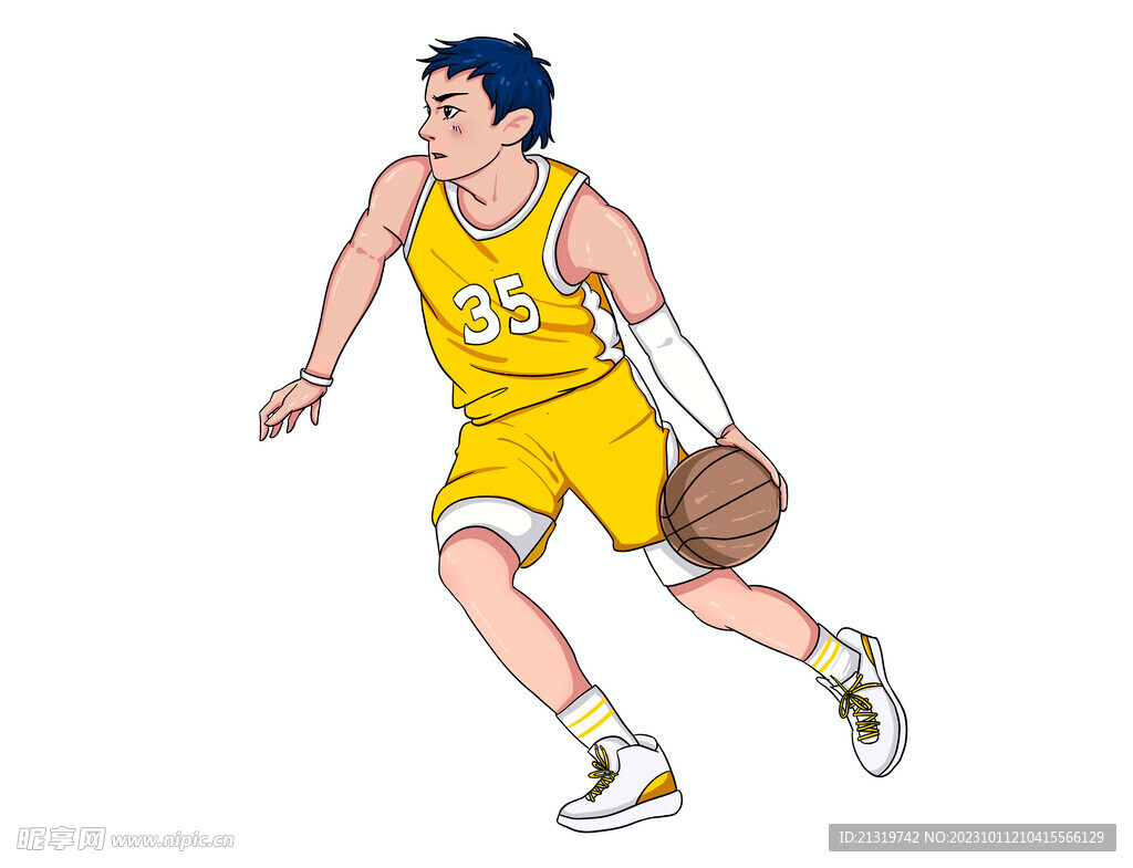 篮球人物插画