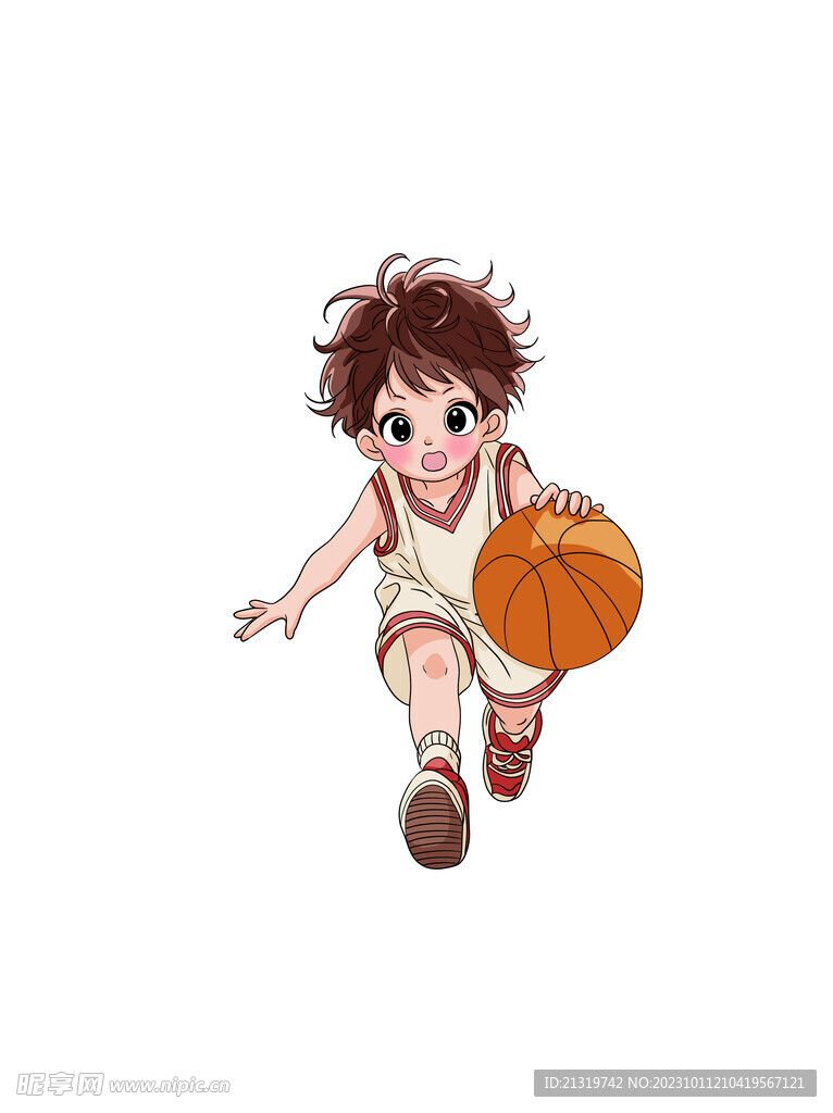 篮球儿童插画