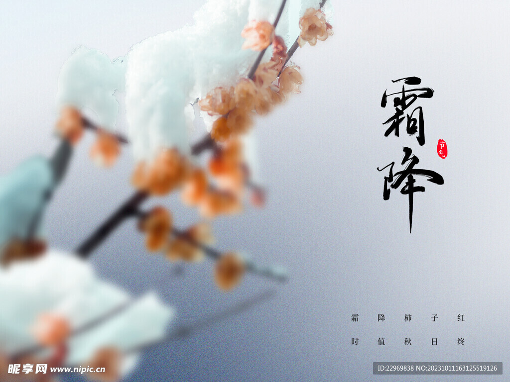霜降海报