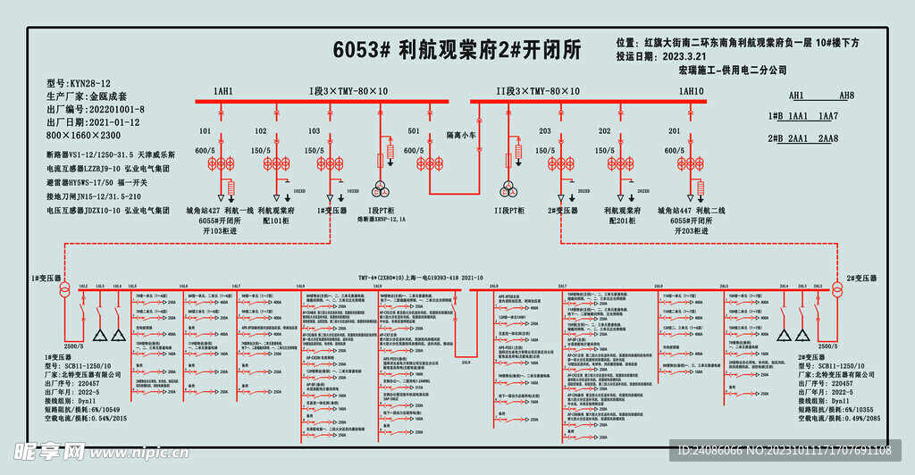 开闭所图板