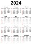 2024年日历