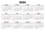 2024年日历