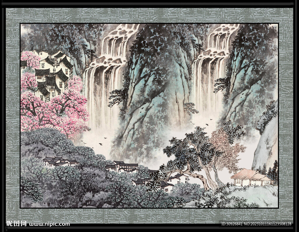 山水国画 