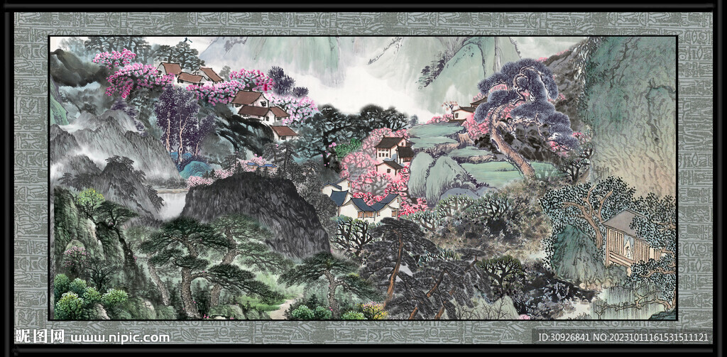 山水国画 