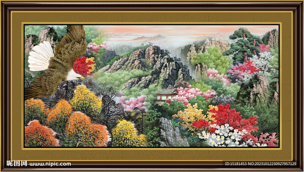 中国画山水 