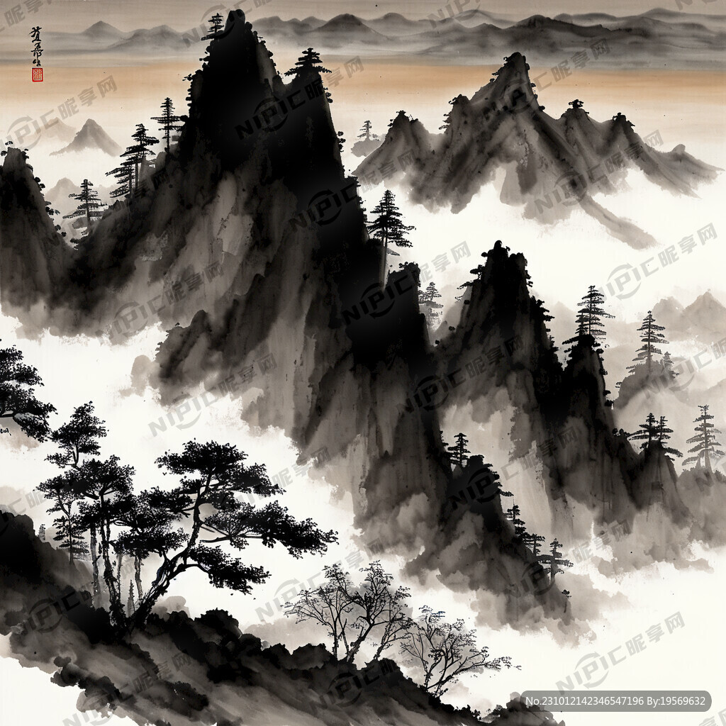 艺术风格山水画