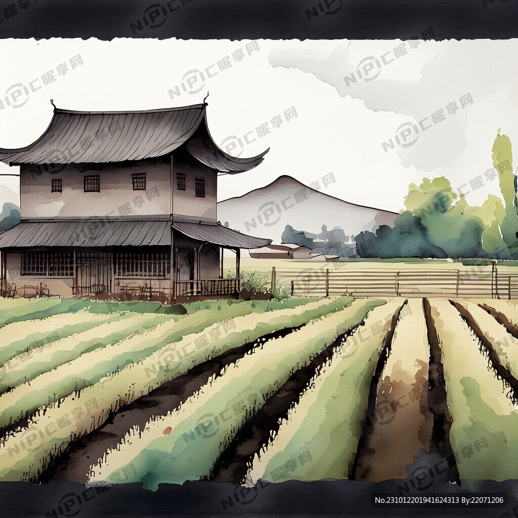 中国农场 插画设计