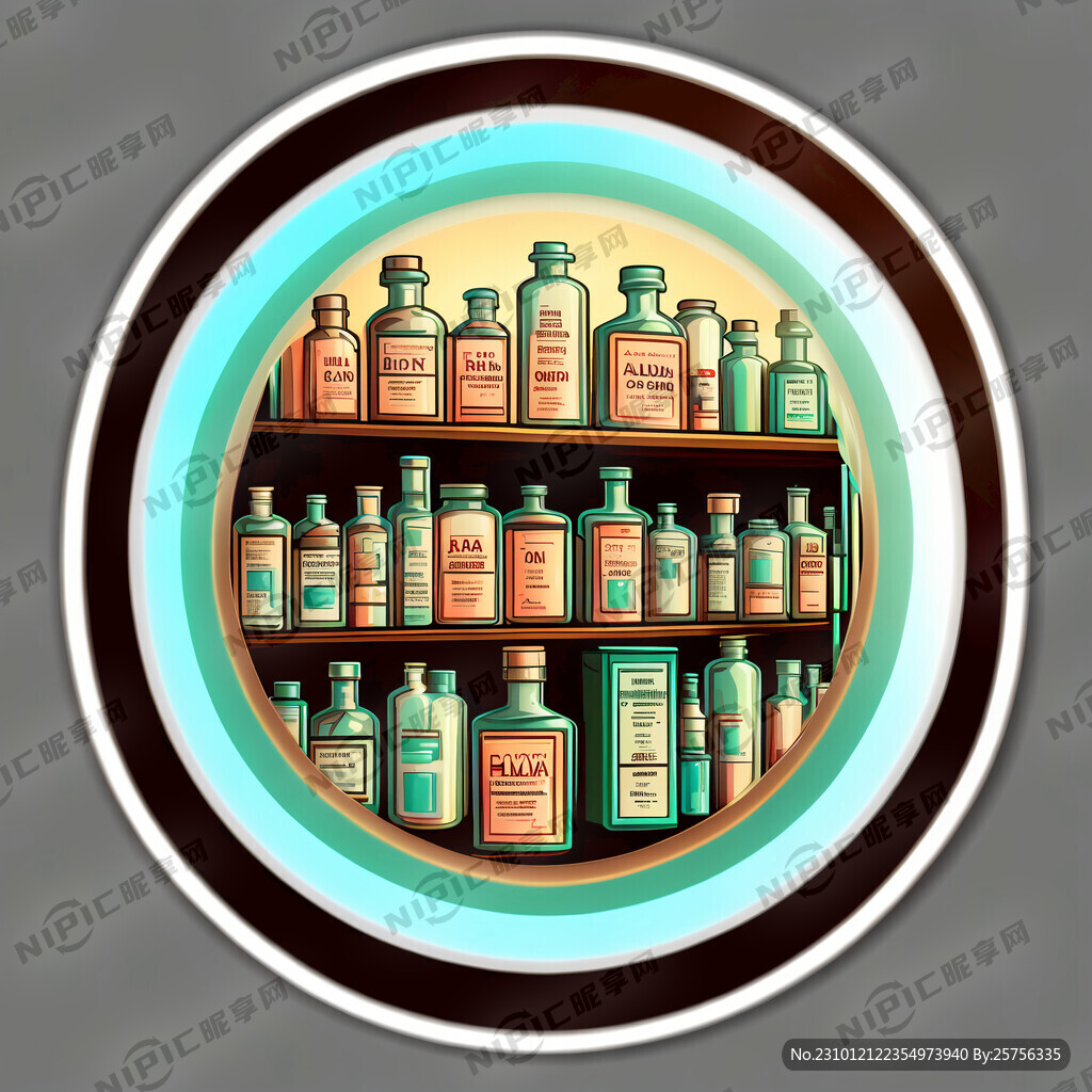 药房玻璃贴纸设计