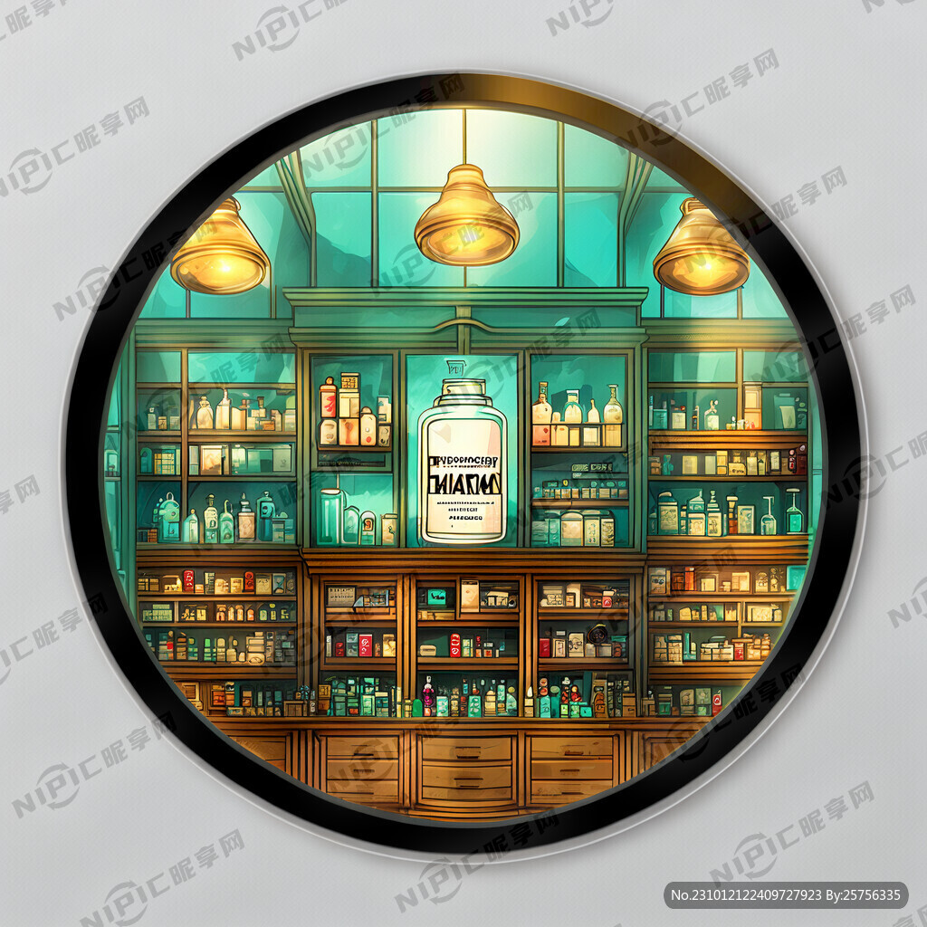 药房玻璃贴纸设计