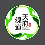 天府绿道logo