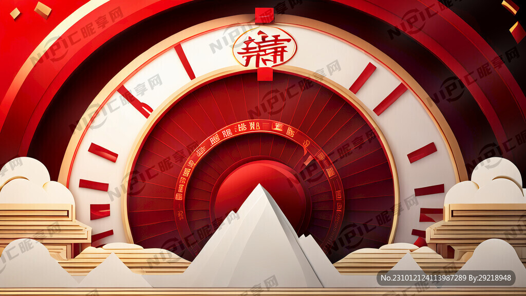红色财富主题背景 高端 大气