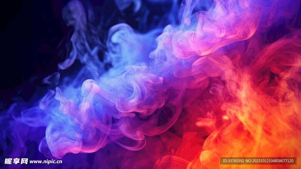 彩色烟雾背景
