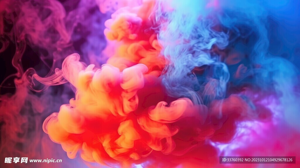 彩色烟雾背景