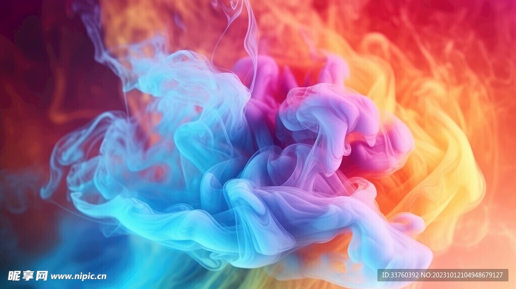 彩色烟雾背景