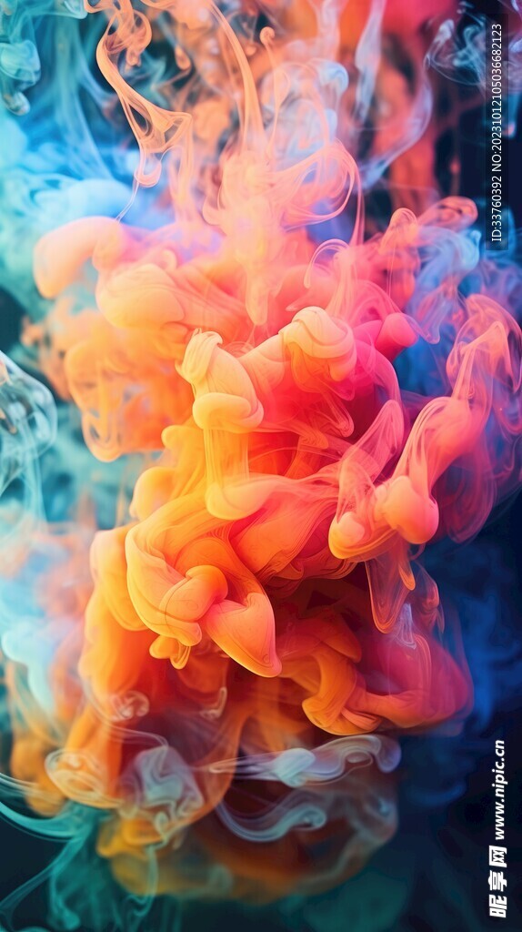 彩色烟雾背景