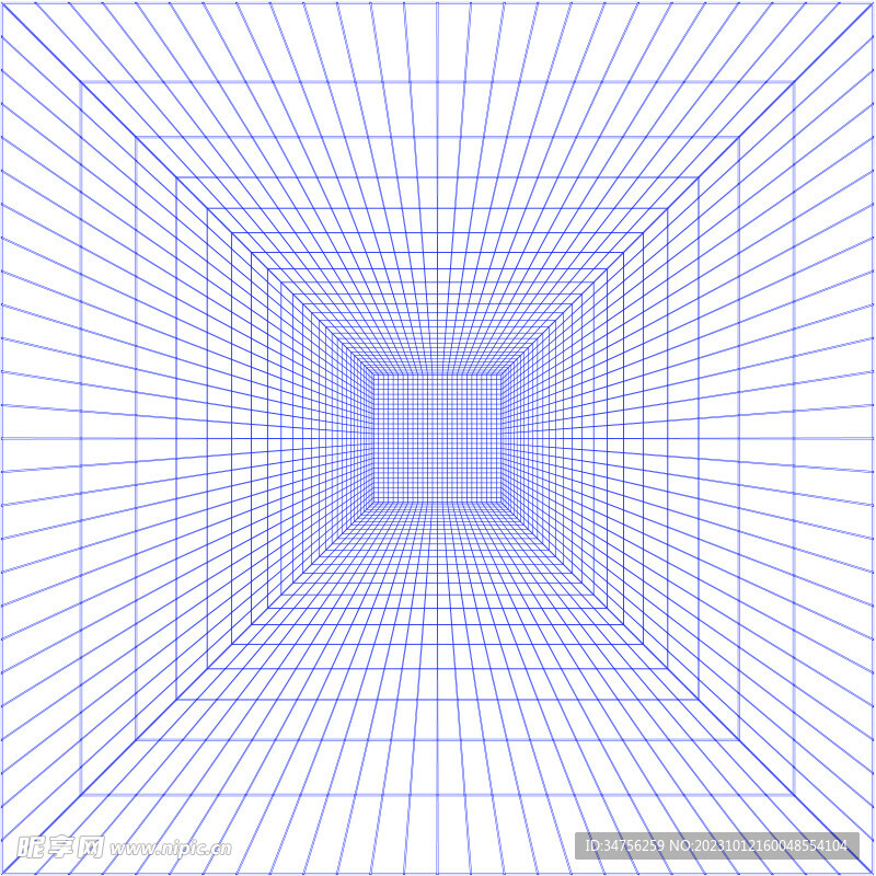 3D蓝色视觉效果