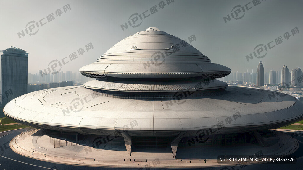 外星建筑超跑外形飞碟