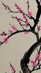 刺绣，梅花，密集，清新，铺满，壁纸