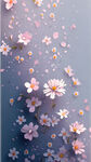 小碎花，粉，小清新，密集，铺满