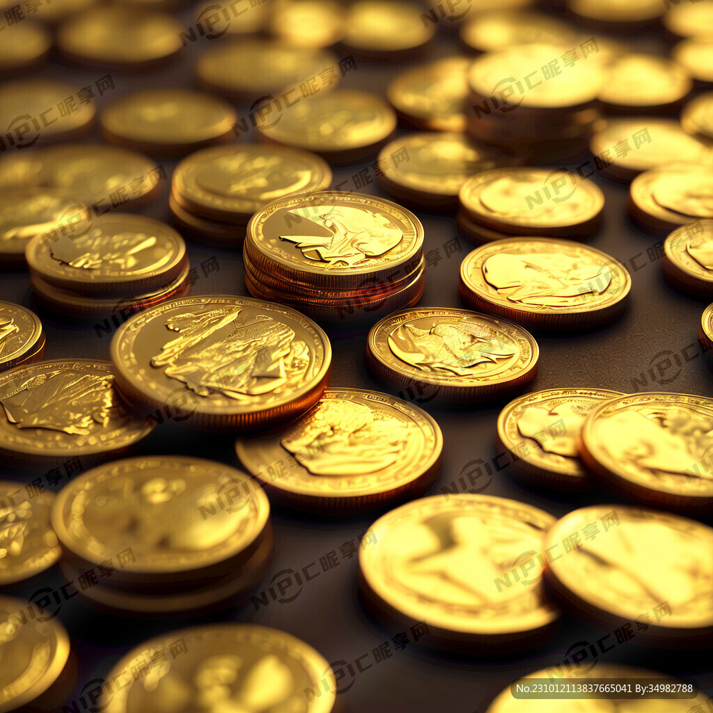 金币 许多 无缝 闪光