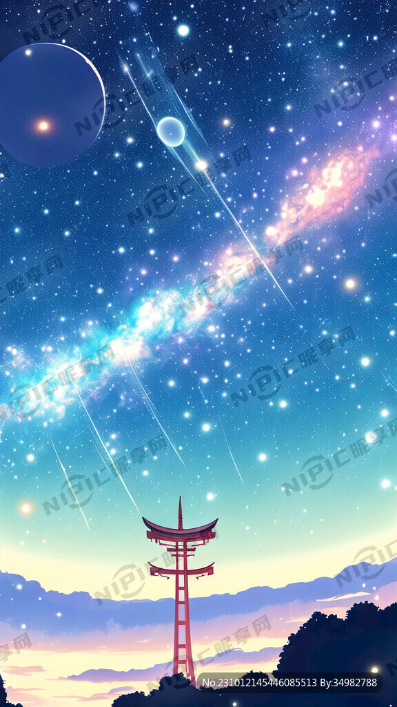 星系 银河系 卡通 宫崎骏
