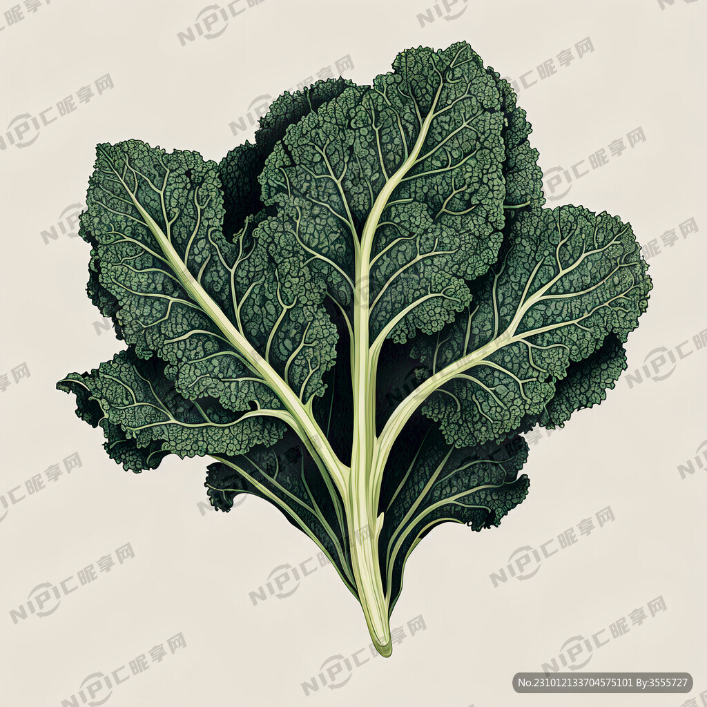 羽衣甘蓝 叶菜类 矢量图
