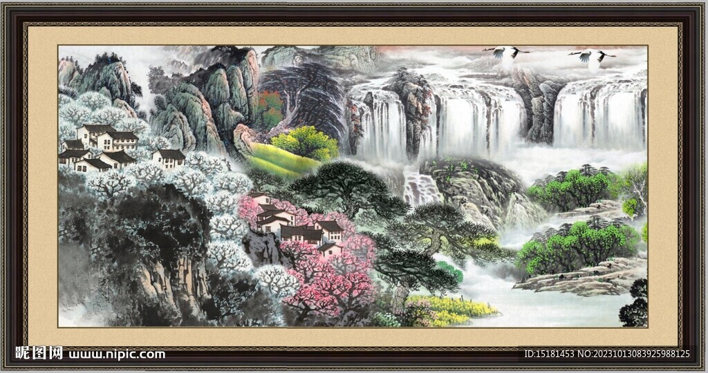 山水国画 