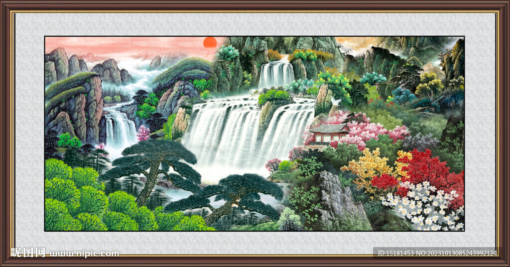 山水国画 