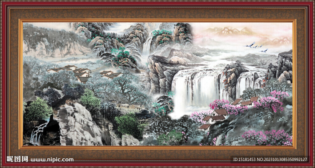山水国画 