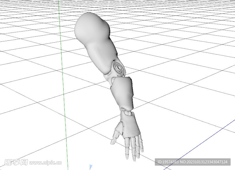 C4D模型 机械手  