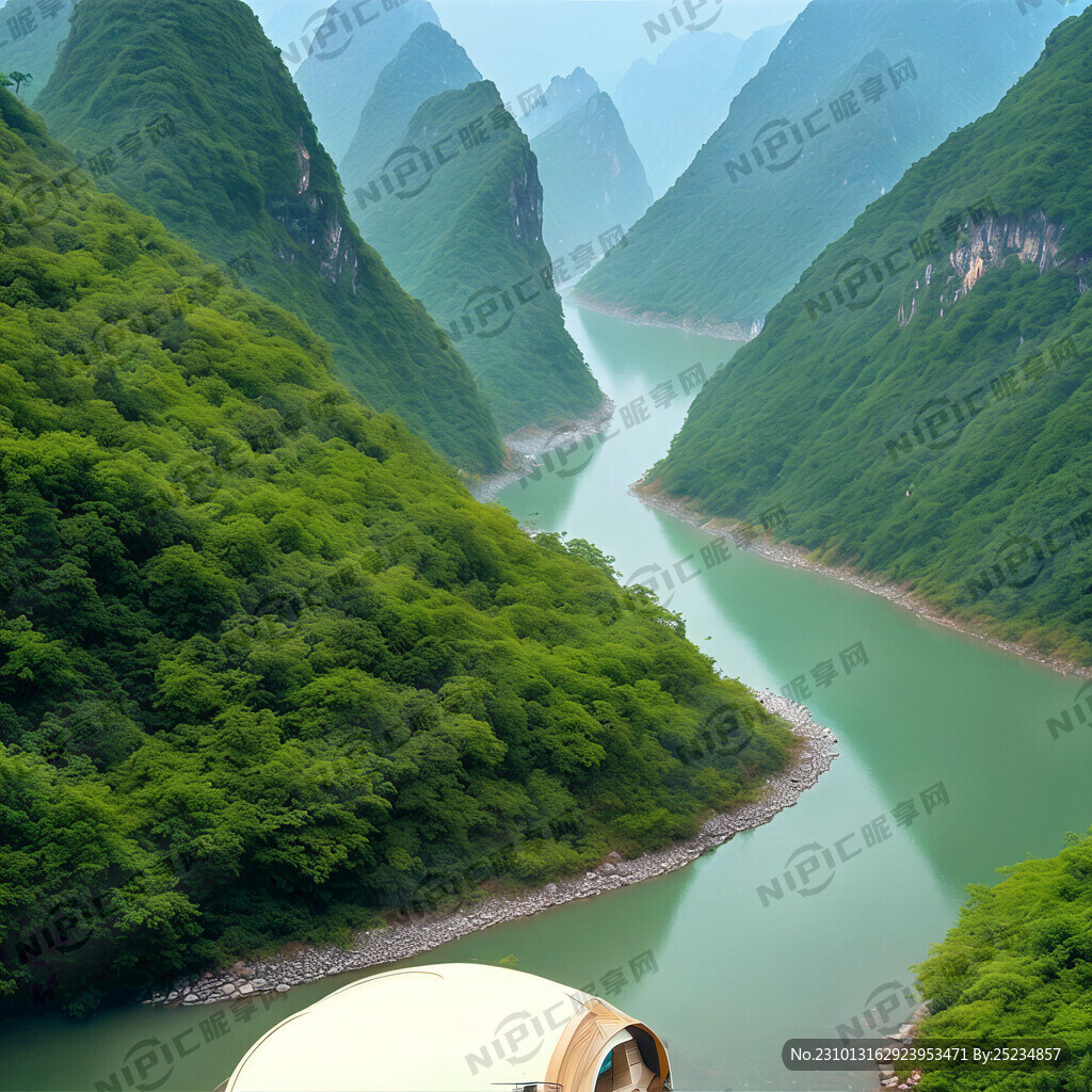 江郎山的美清漾的古 大地 俯视