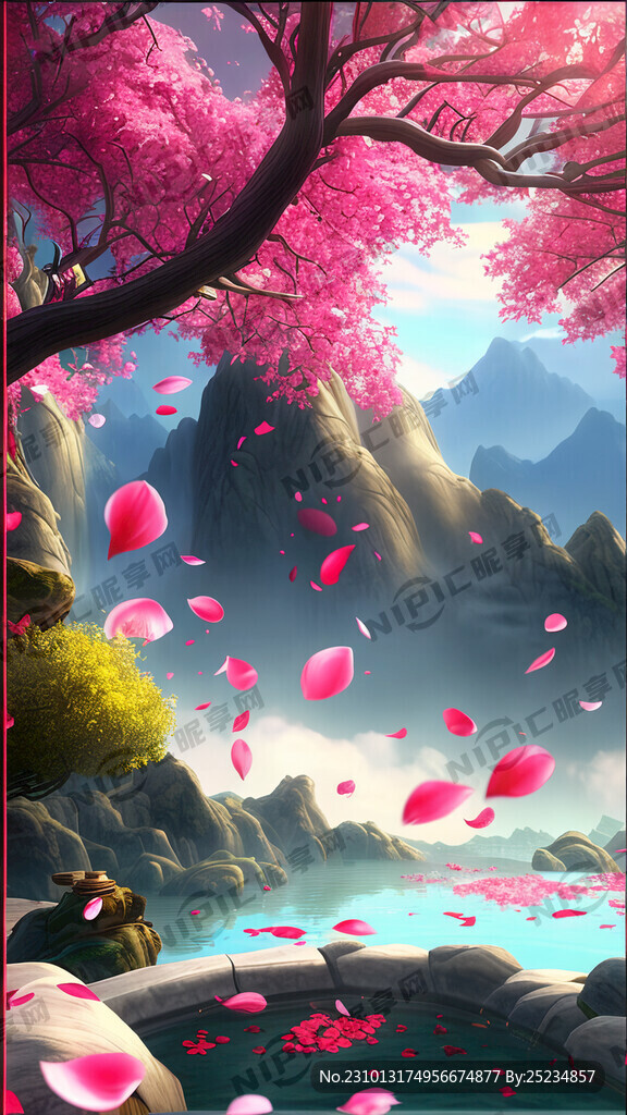 眼镜 游戏梦幻唯美新中式风景