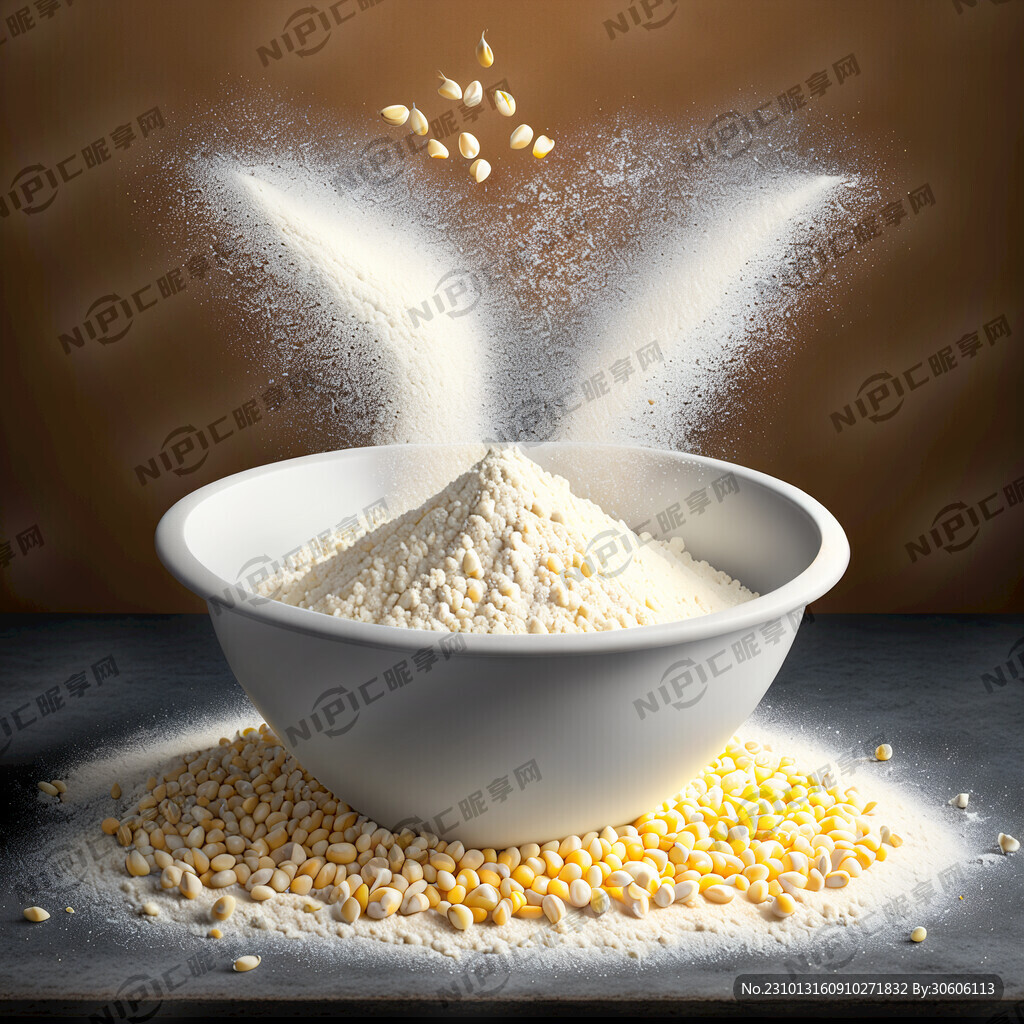 玉米粉场景白色