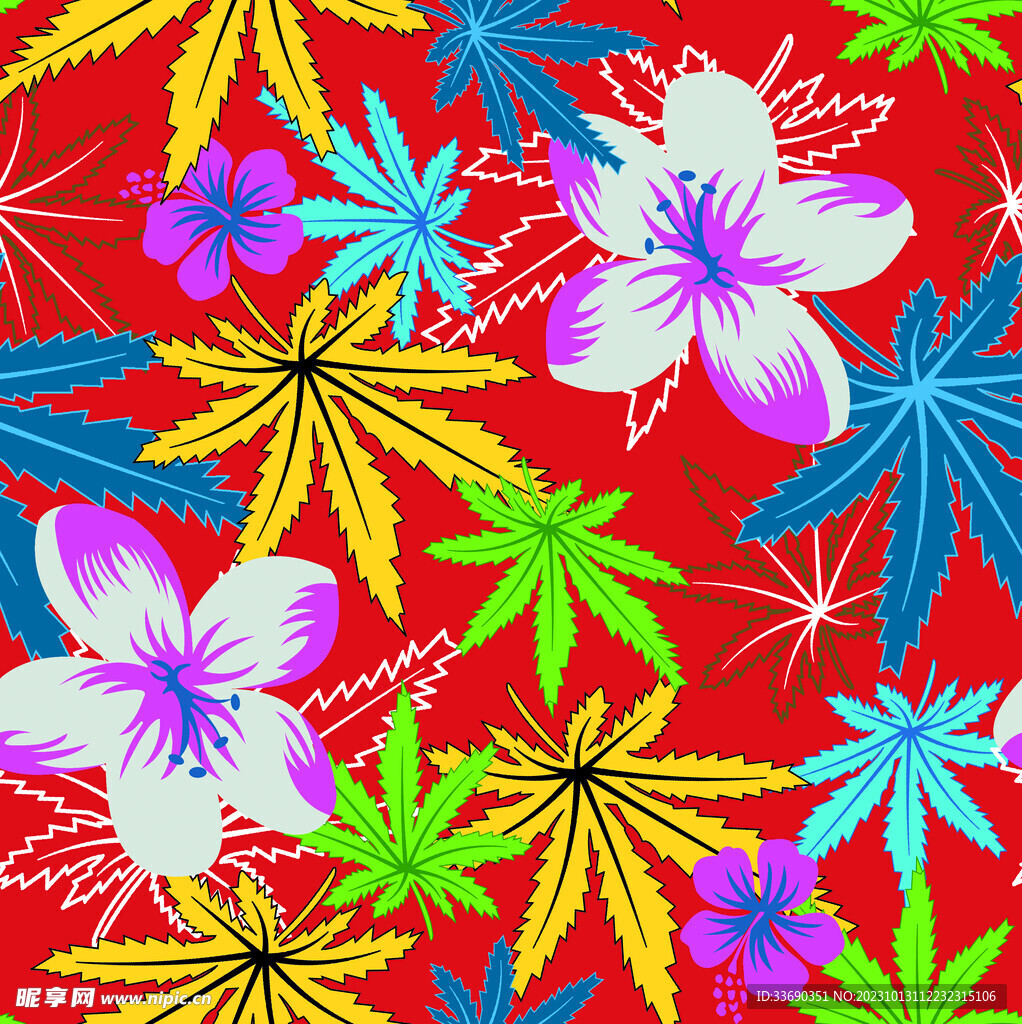 大牌  男装 数码印花  椰子