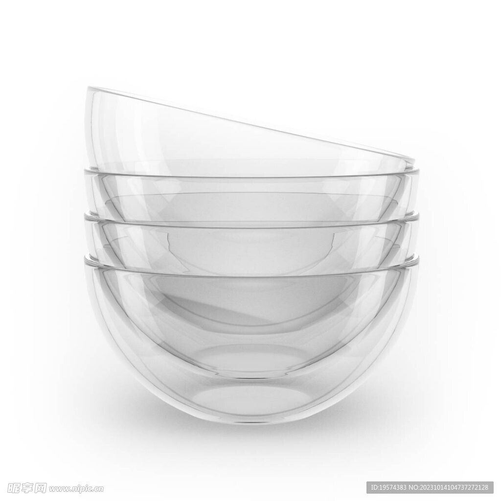 C4D模型 透明碗