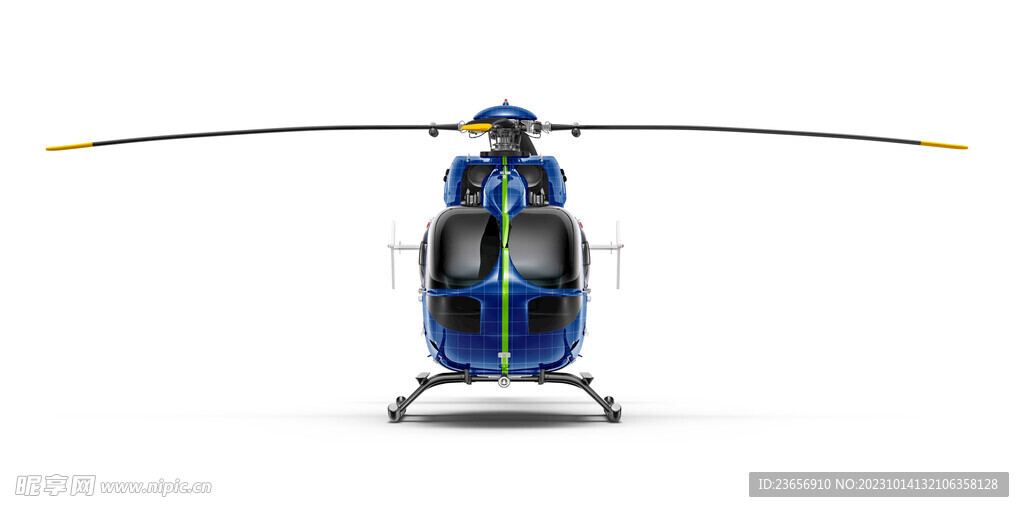 直升飞机贴图广告样机 