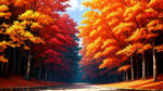 秋天落叶
银杏叶
林间漫步
落叶纷飞的天空
舒缓的音乐飘荡在树林间
