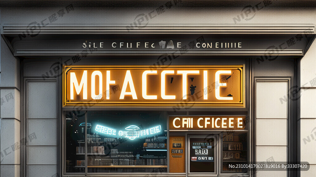 店铺招牌 沃啡旗舰店