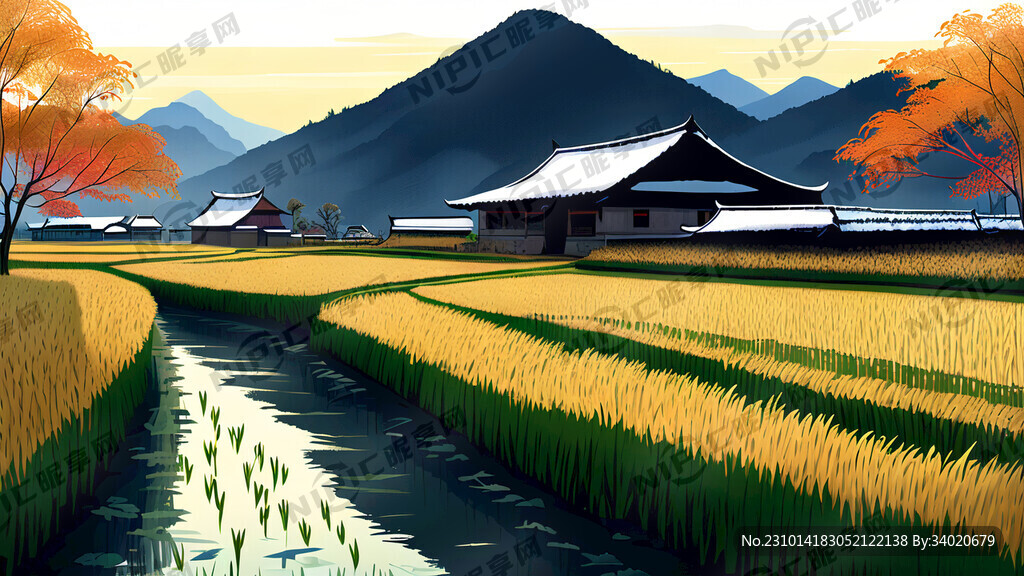 稻谷的春夏秋冬